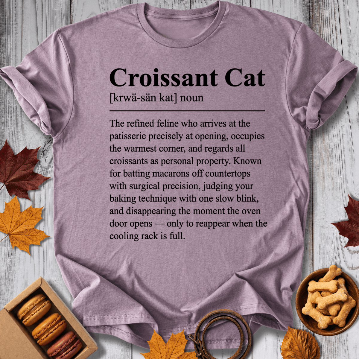 Croissant Cat Tee - Pawtisserie - variant