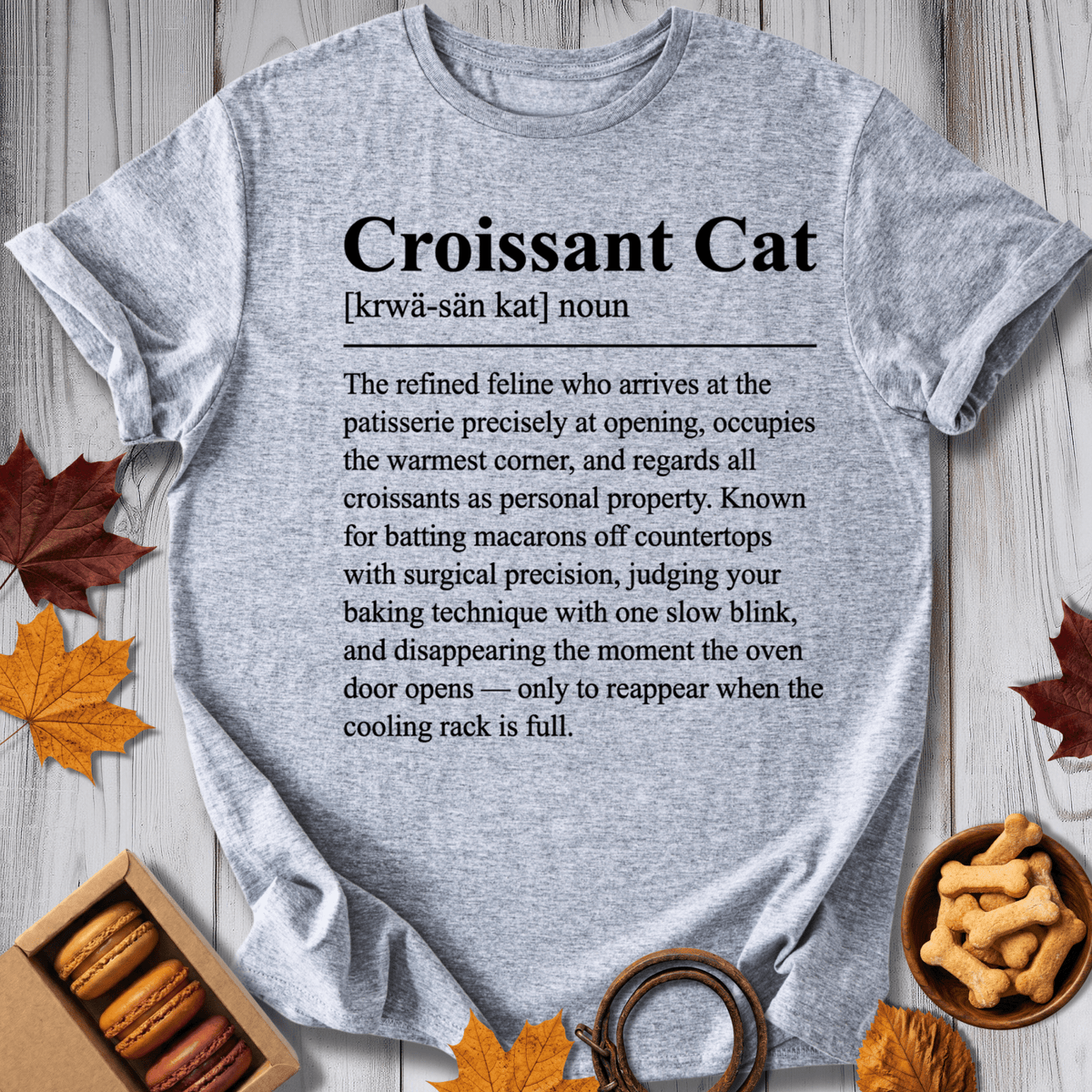 Croissant Cat Tee - Pawtisserie - variant